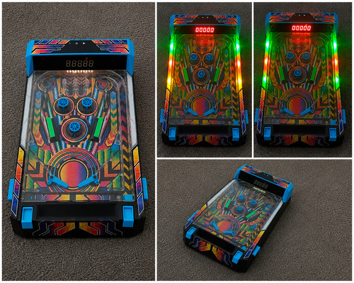 Electronic arcade pinball - **electronic,