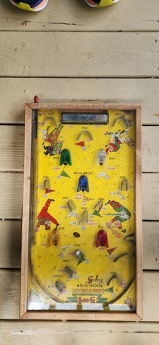 Vintage wood tabletop pinball - tabletop,