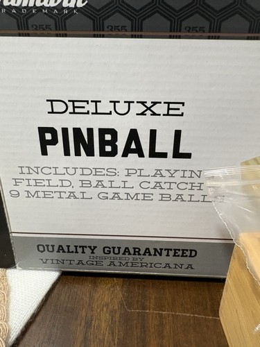 Wooden tabletop pinball game - tabletop,