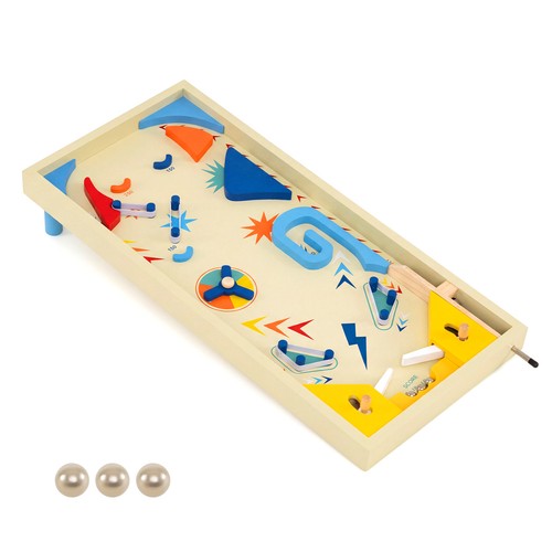 Gymax wooden pinball machine - gymax,